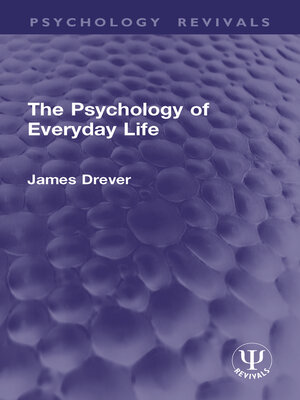 cover image of The Psychology of Everyday Life